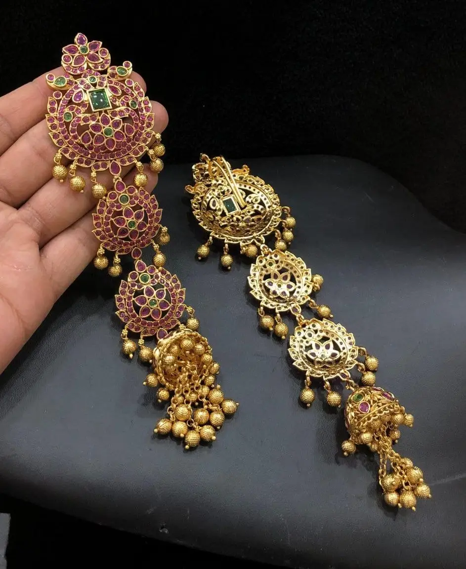 Kempu Stone Mini Hair Choti